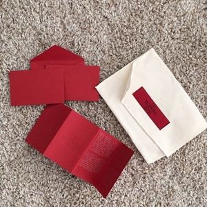 Valentino Dust Bag & Cards 5/$25